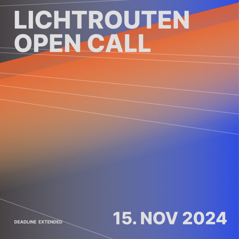 Open Call: Bewerbungsfrist bis 15. November verlängert